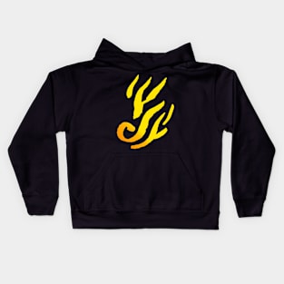 Fire Ornament - Minimal Tribal Style Kids Hoodie